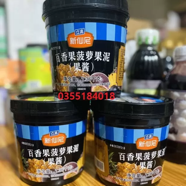 Mứt sốt Chanh leo dứa Sensini hộp 1.36kg