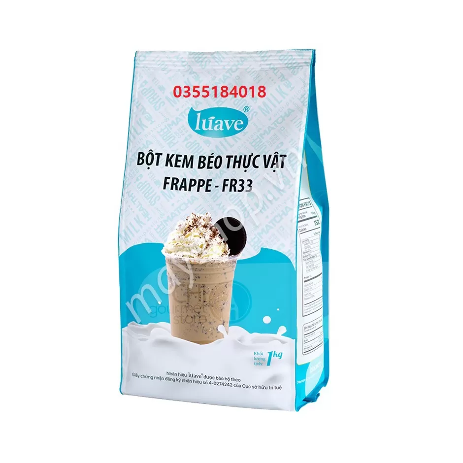 Bột kem béo thực vật Frappe Fr33 Luave gói 1kg