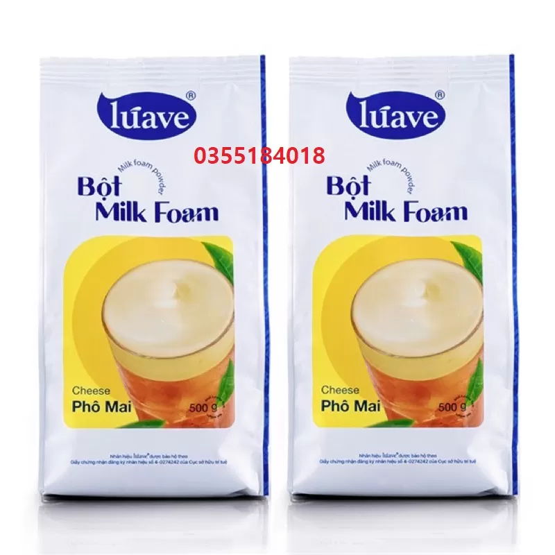 Bột kem cheese Phô mai Milk Foam Luave gói 500g