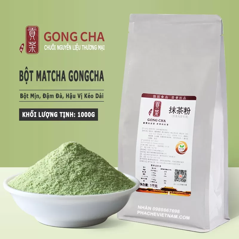 Bột matcha Gongcha gói 1kg