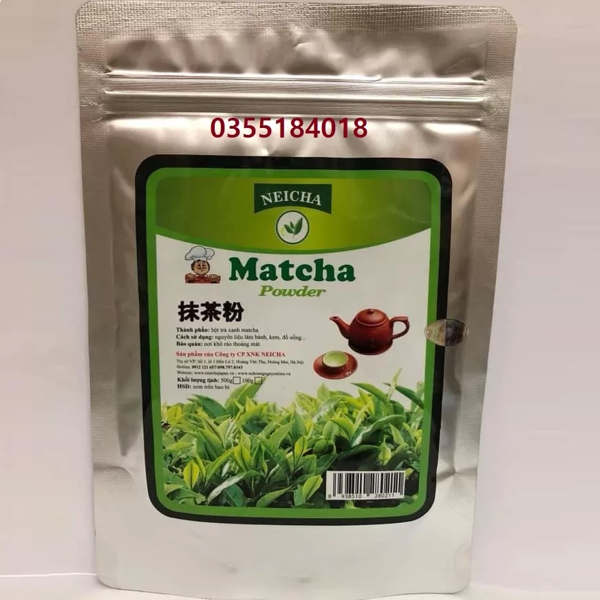 Bột matcha trà xanh Neicha nguyên chất gói 500g