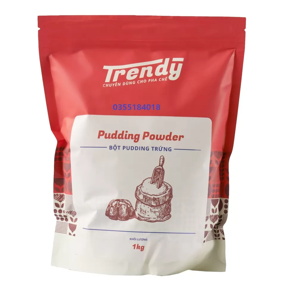 Bột Pudding trứng Trendy gói 1kg