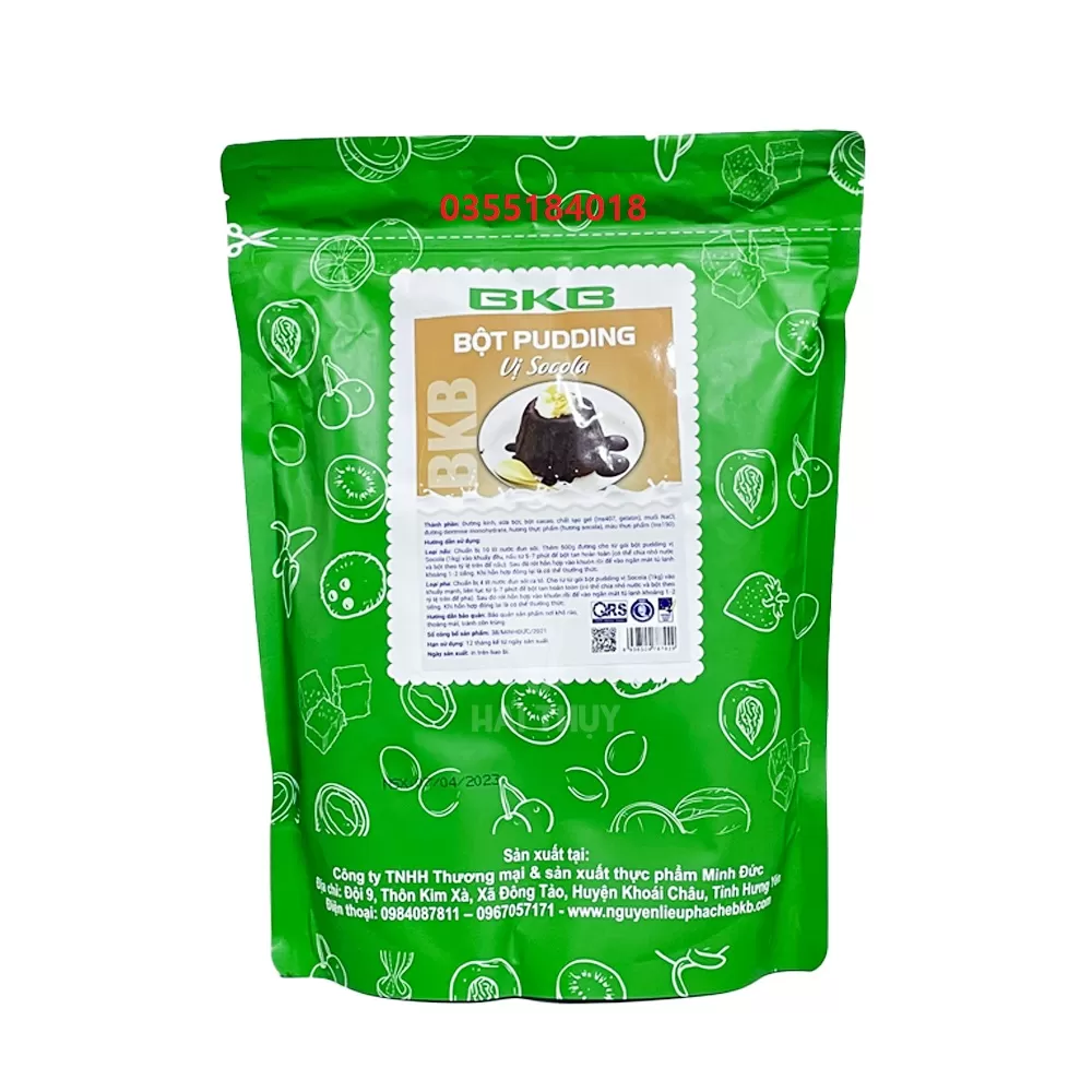 Bột pudding Socola BKB gói 1kg