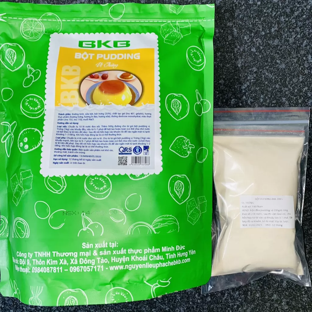 Bột Pudding vị trứng BKB gói 1kg