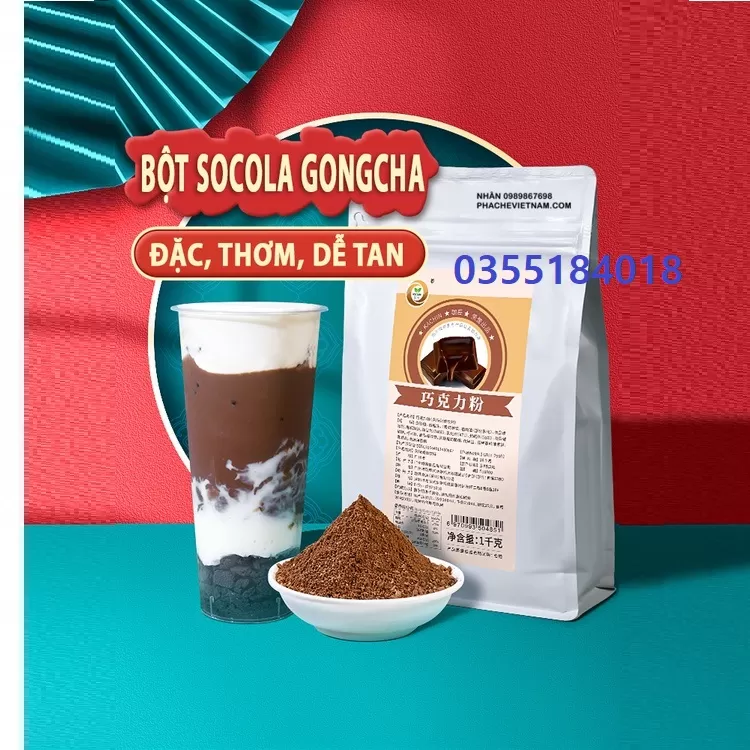 Bột socola Gongcha gói 1kg