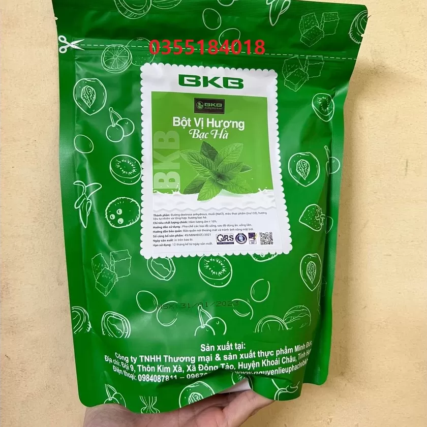 Bột vị hương bạc hà BKB gói 1kg