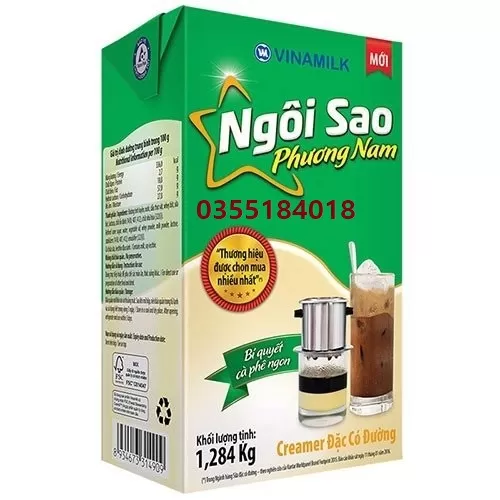 Sữa đặc ngôi sao phương nam xanh lá Vinamilk hộp 1.284kg