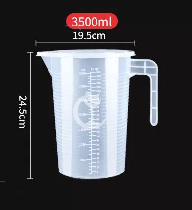 Ca đong định lượng 3500ml có nắp nhựa PP