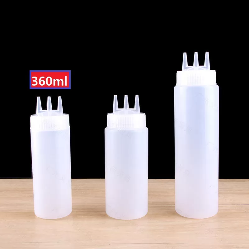 Chai đựng nước sốt 3 đầu 360ml