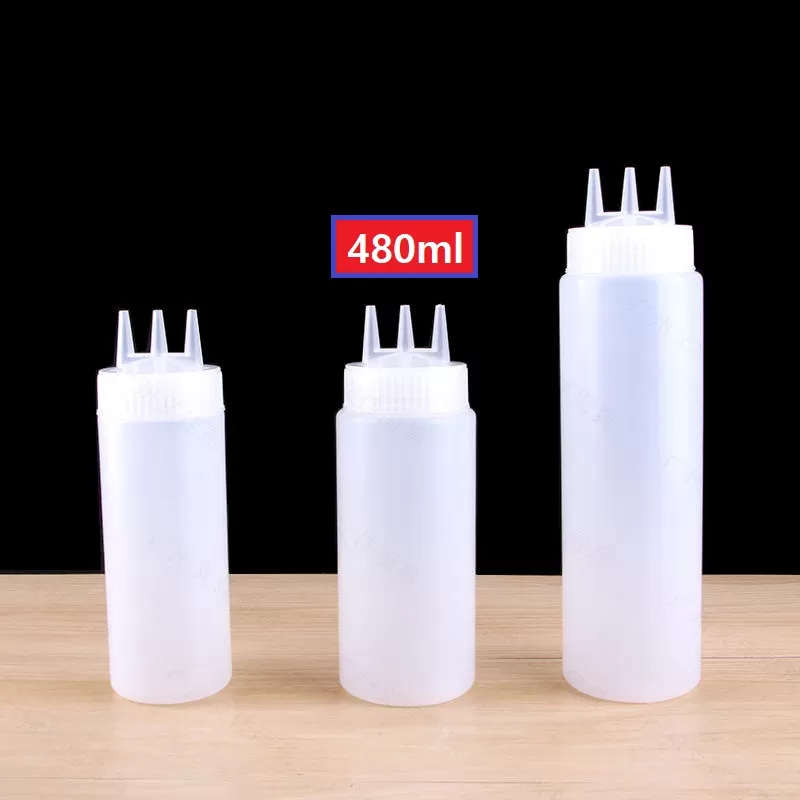 Chai đựng nước sốt 480ml 3 đầu
