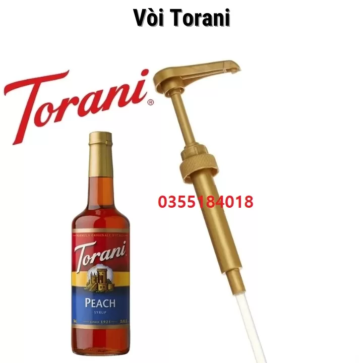 Vòi bình bơm Siro TORANI định lượng 10ml