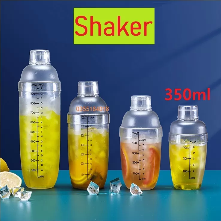 Bình lắc Shaker 350ml nhựa cao cấp