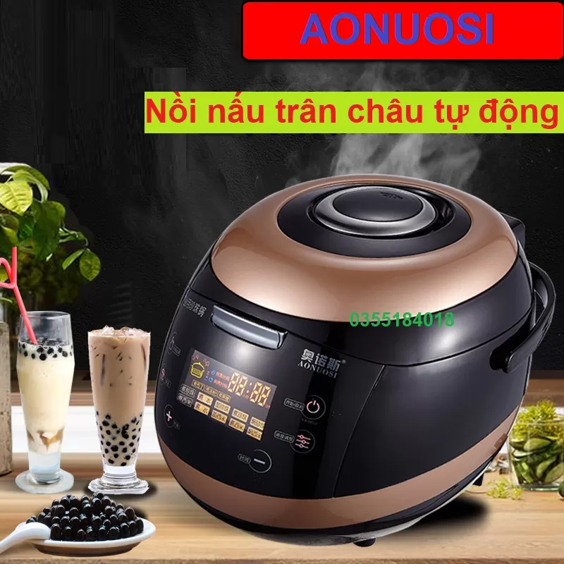 Nồi nấu trân châu tự động Aonuosi 5L