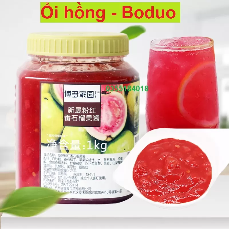 Mứt sốt ổi hồng Boduo 1kg