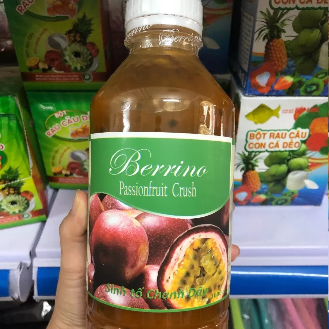 Sinh tố Chanh dây Berrino chai 1L