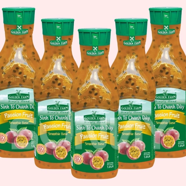 Sinh tố chanh dây Golden farm chai 1L