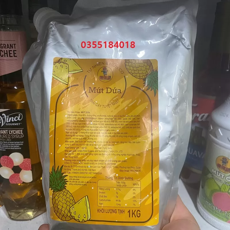 Mứt Dứa Maomao gói 1kg