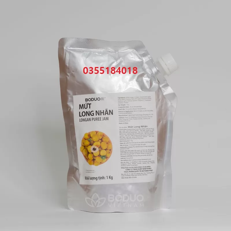 Mứt long nhãn Boduo gói 1kg
