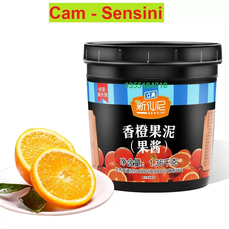 Mứt sốt Cam Sensini hộp 1.36kg