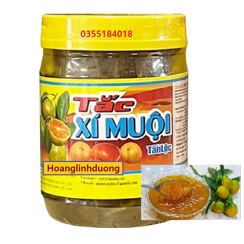 Tắc xí muội Tấn lộc hộp 900g