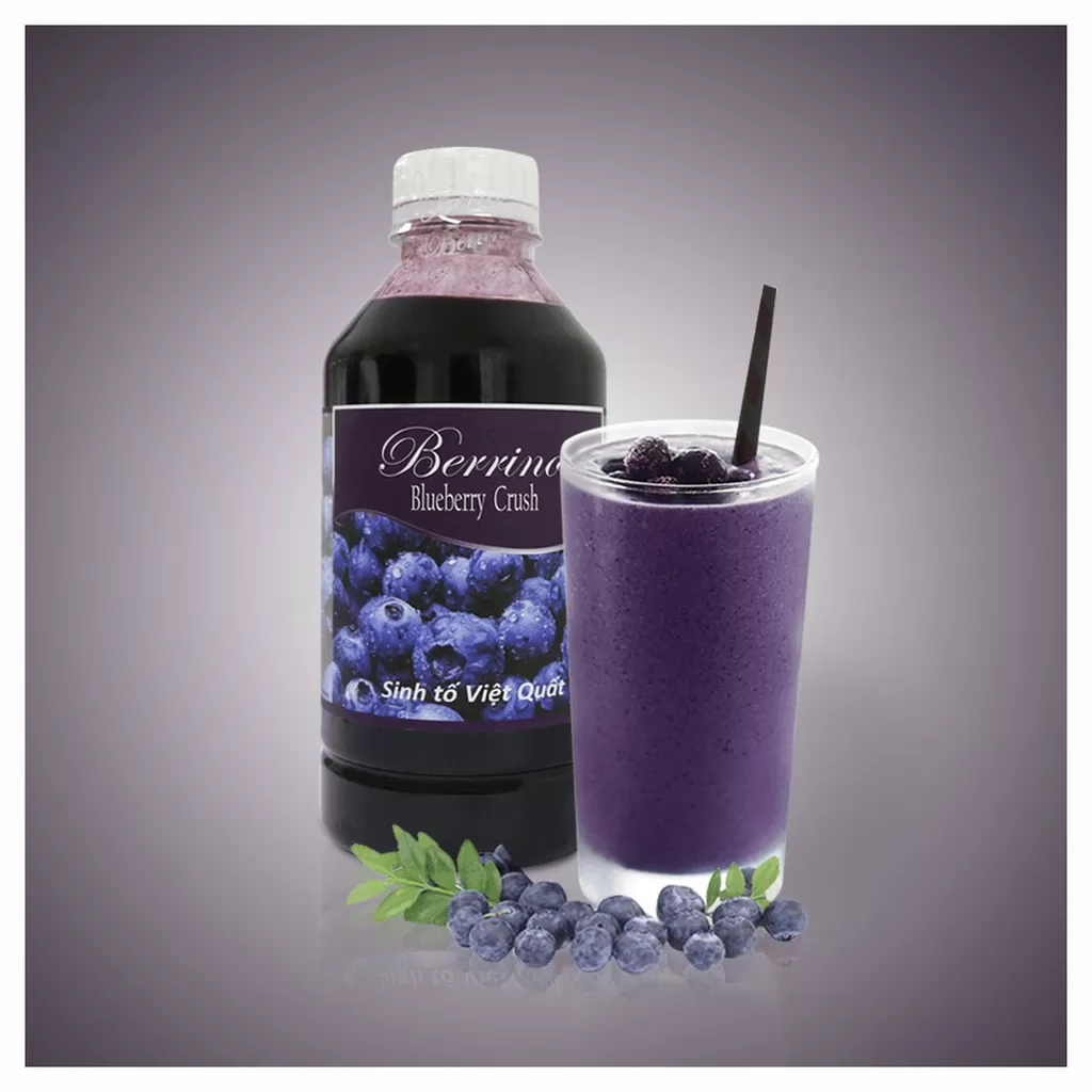 Sinh tố việt quất Berrino chai 1L