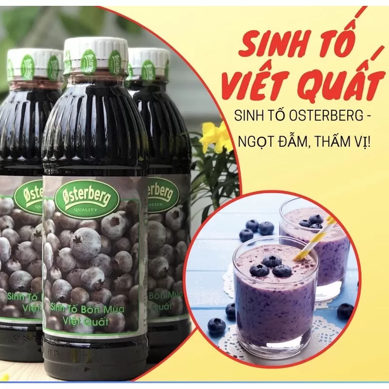 Sinh tố Việt quất Osterberg chai 1L