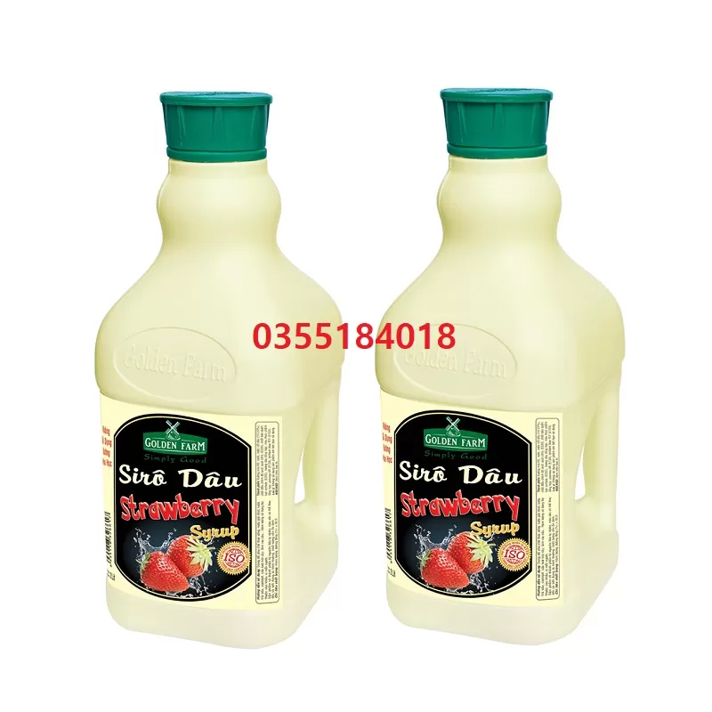Siro syrup dâu Golden farm 2L