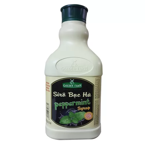 Siro syrup bạc hà xanh Golden farm 2L