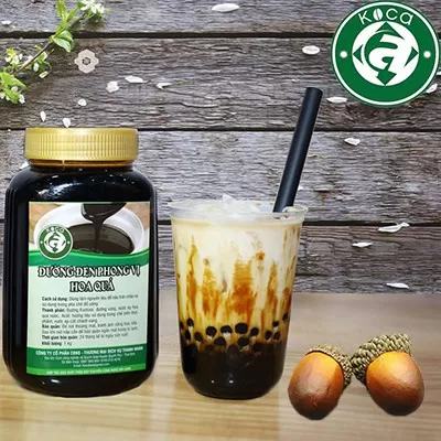 Siro đường đen phong vị hoa quả hộp 1kg