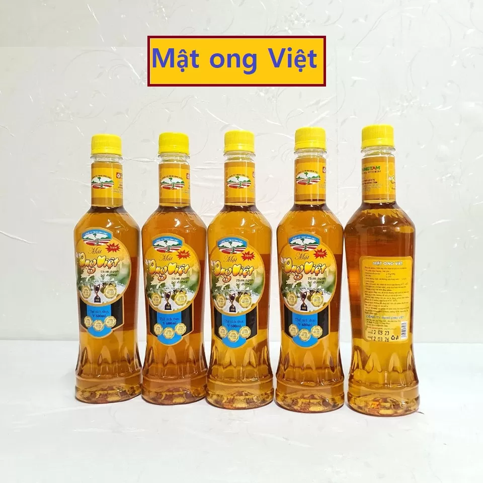 Mật ong việt chai 600ml