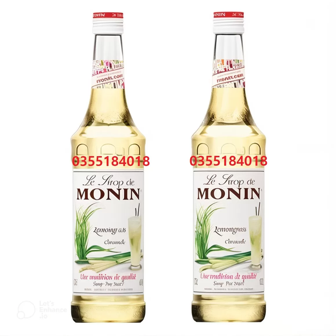 Siro syrup sả Monin chai 700ml