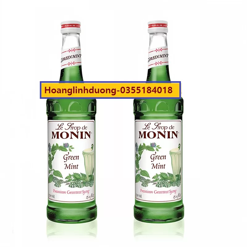 Siro syrup bạc hà xanh Monin chai 700ml