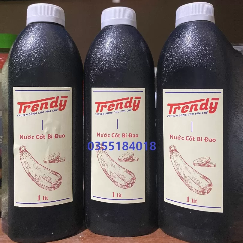 Siro nước cốt bí đao Trendy chai 1L