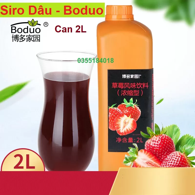 Siro dâu Boduo can 2L