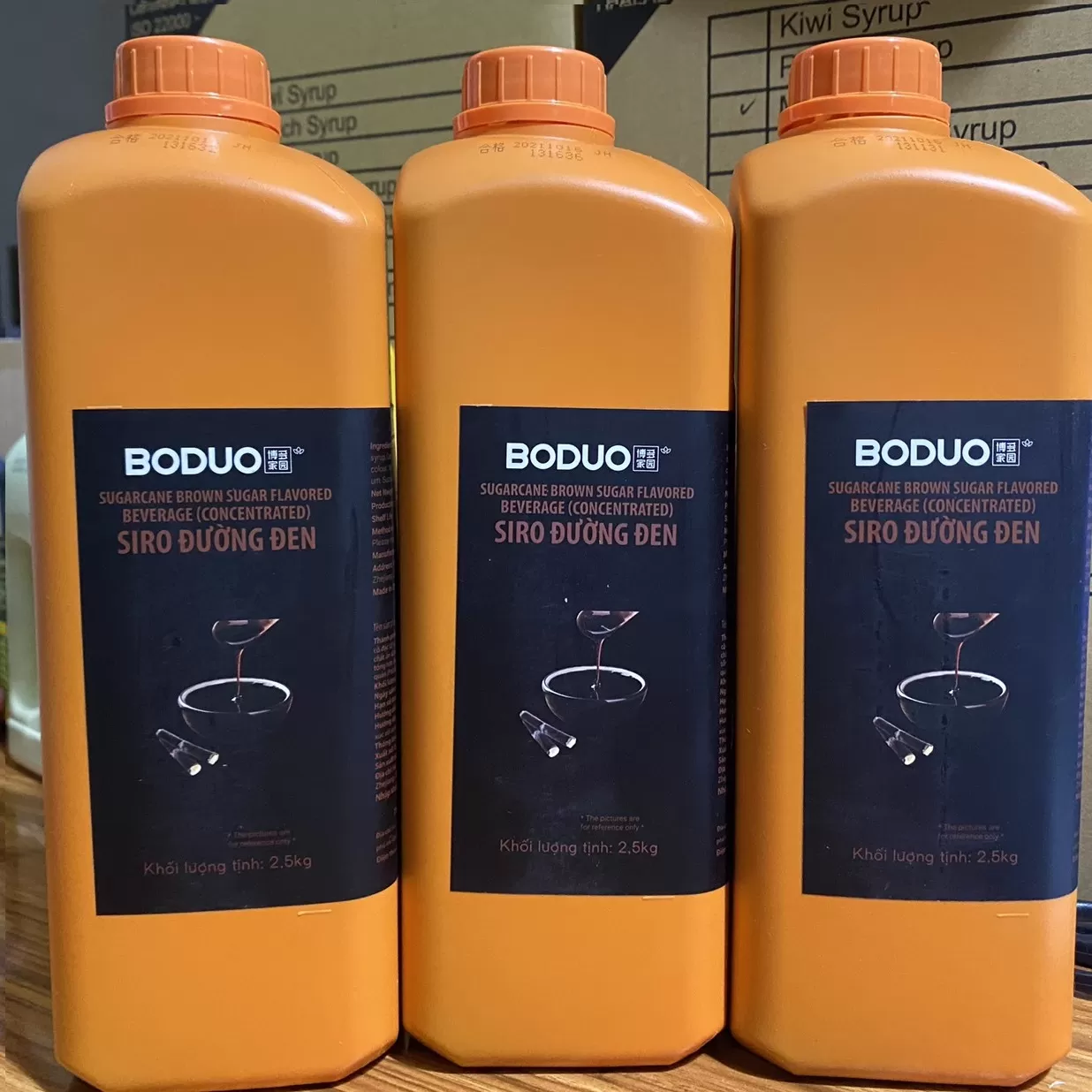 Siro đường đen Boduo can 2L