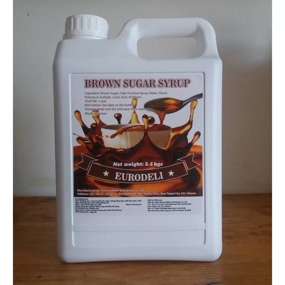 Siro đường đen Eurodeli can 2.5kg