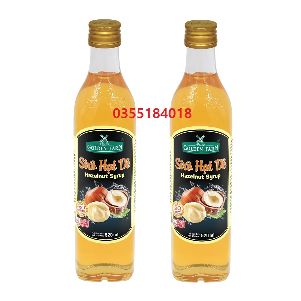 Siro hạt dẻ Golden farm chai 520ml