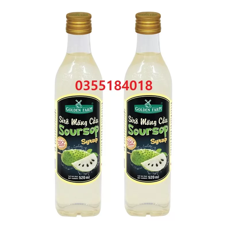 Siro mãng cầu Golden farm chai 520ml