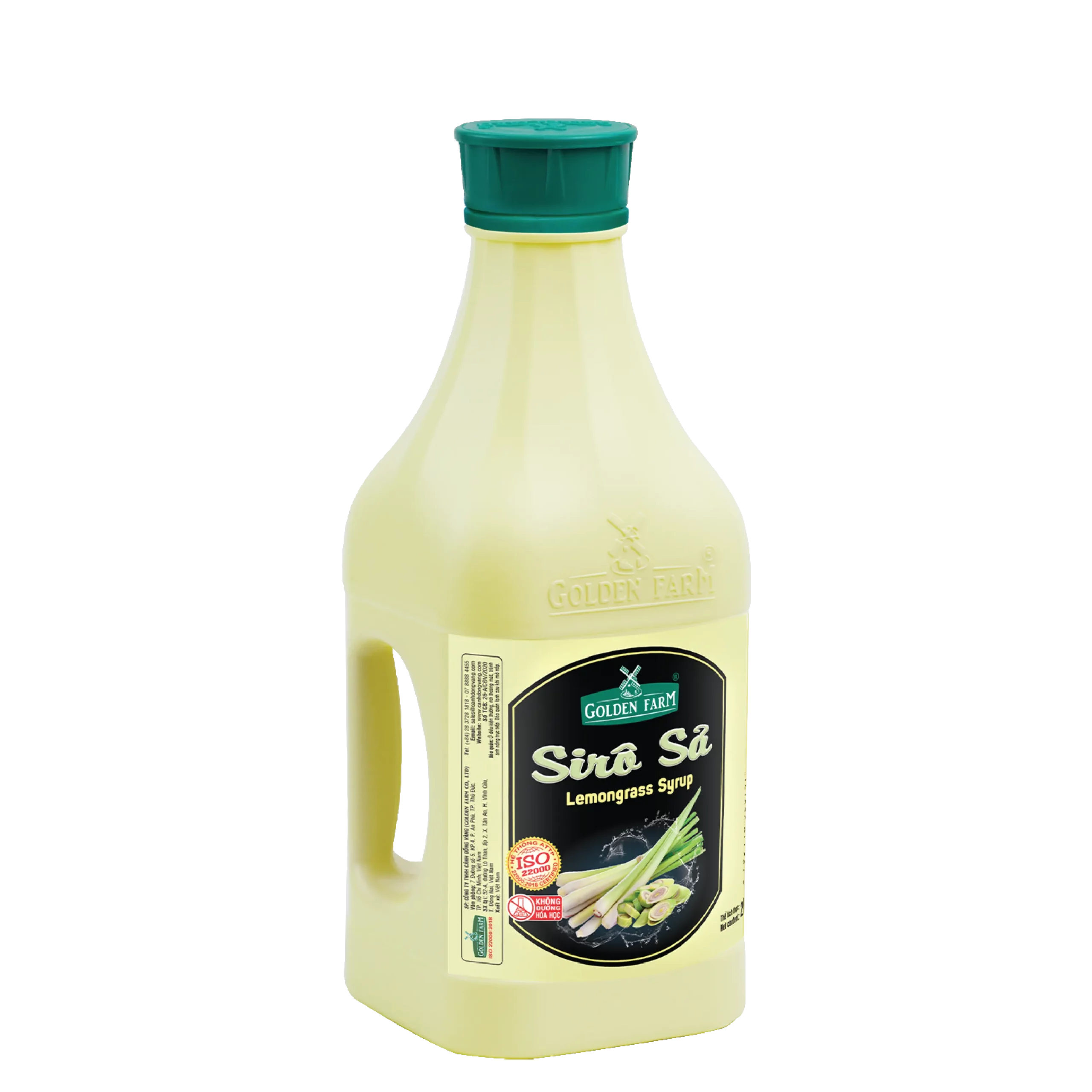 Siro syrup sả Golden farm 2L