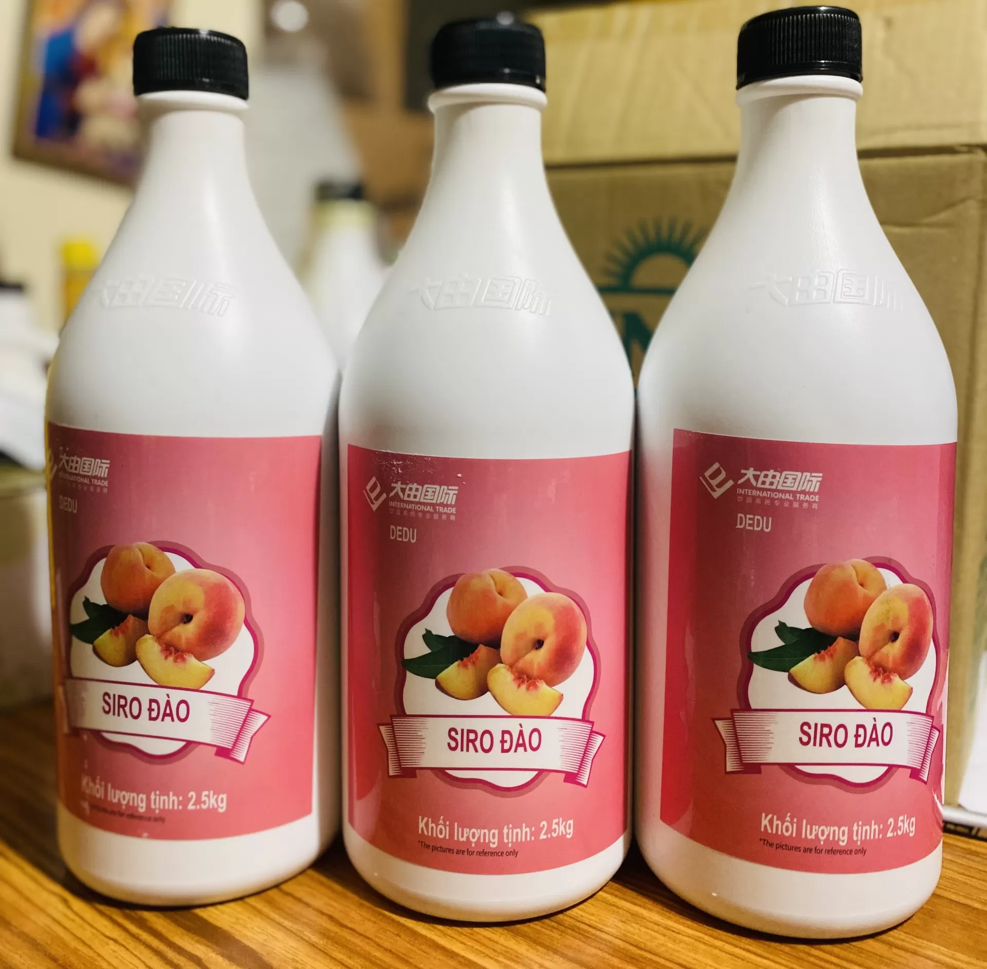 Siro đào Dedu chai 2.5kg