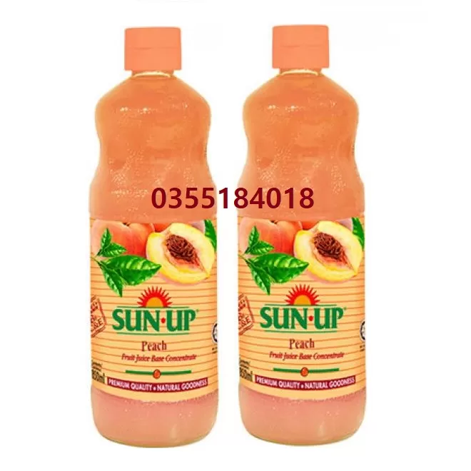 Siro syrup nước ép cô đặc đào Sun-up chai 850ml