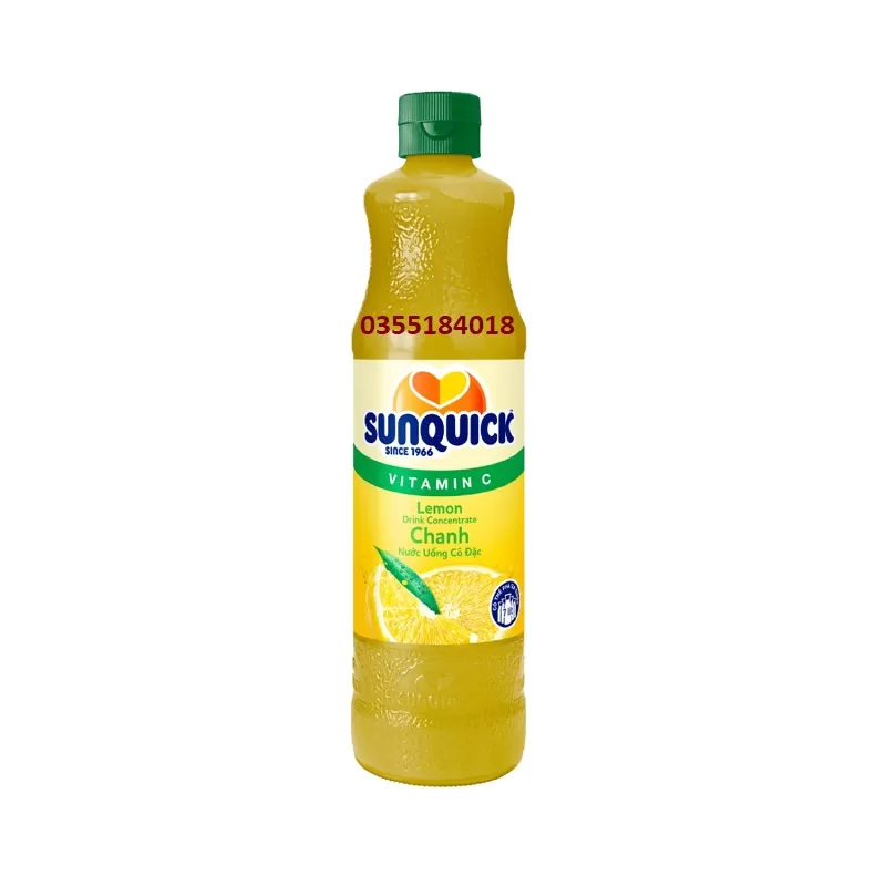 Nước ép cô đặc Chanh Sunquick chai 840ml