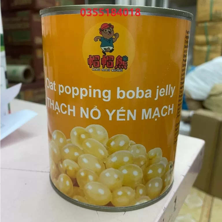 Hạt nổ Yến mạch Maomao lon 850g
