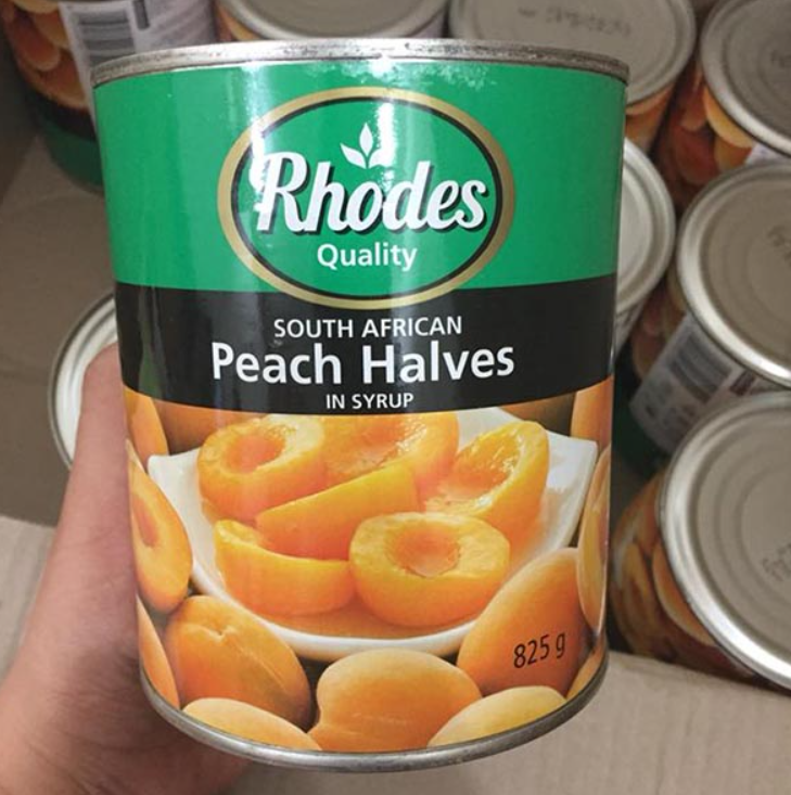 Đào ngâm Rhodes 825g