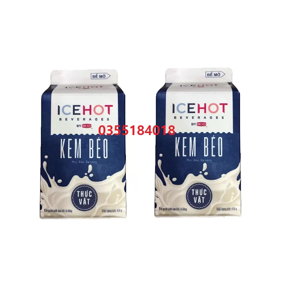 Kem béo thực vật rích lùn Richs hộp  454g