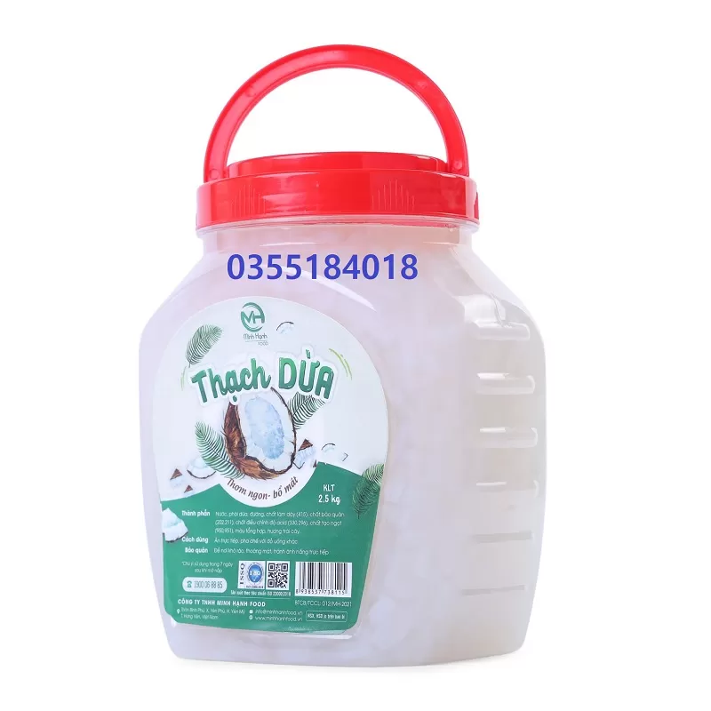 Thạch dừa Minh hạnh hộp 2.5kg