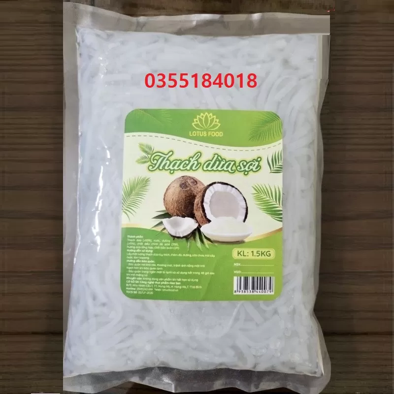 Thạch dừa sợi Minh hạnh gói 1.5kg