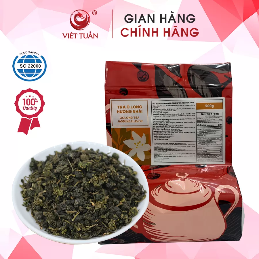 Trà ô long nhài Việt tuấn gói 500g