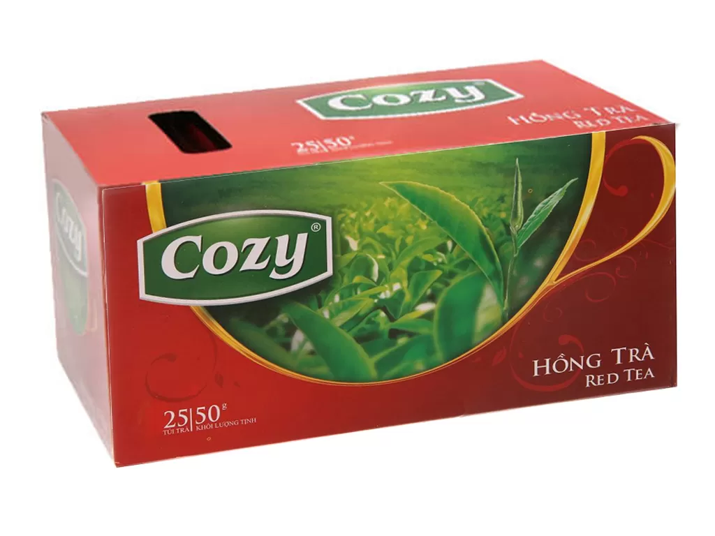 Hồng trà Cozy túi lọc hộp 50g 25 túi