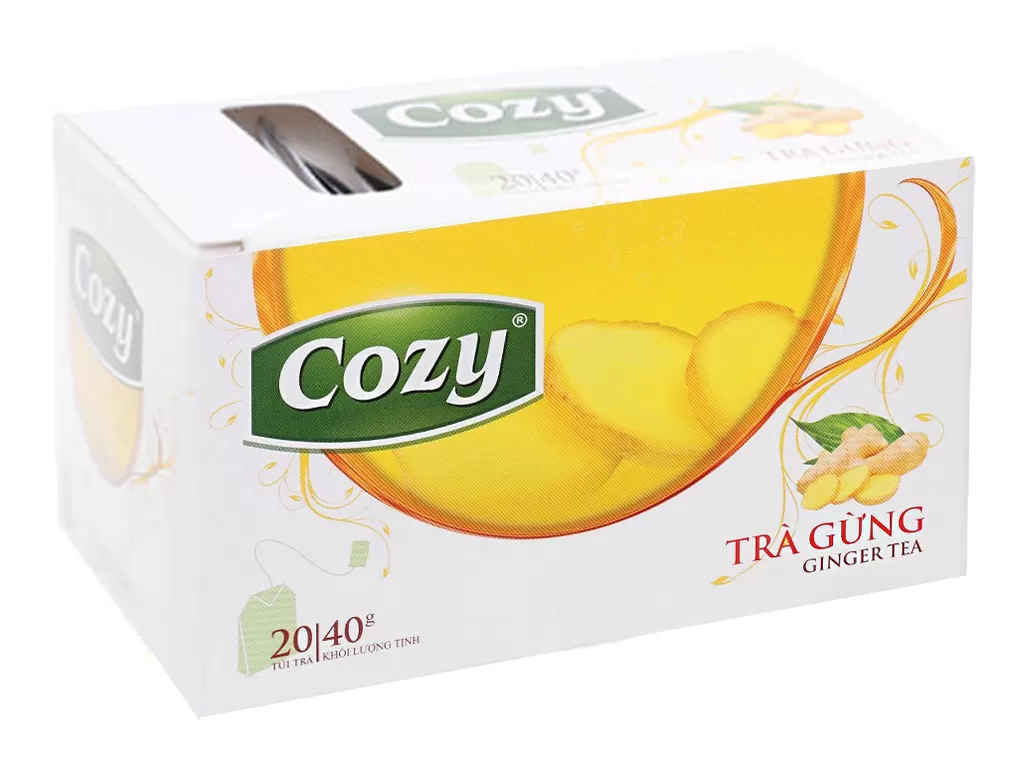 Trà Gừng túi lọc Cozy Hộp 40g 20 túi
